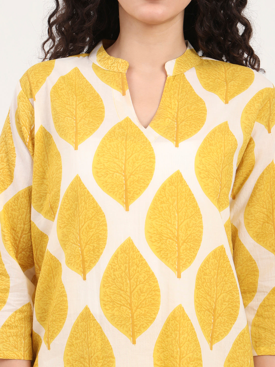 Yellow Printed Cotton Coords
