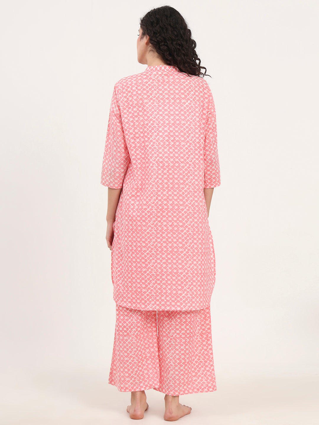Pink Printed Cotton Coords