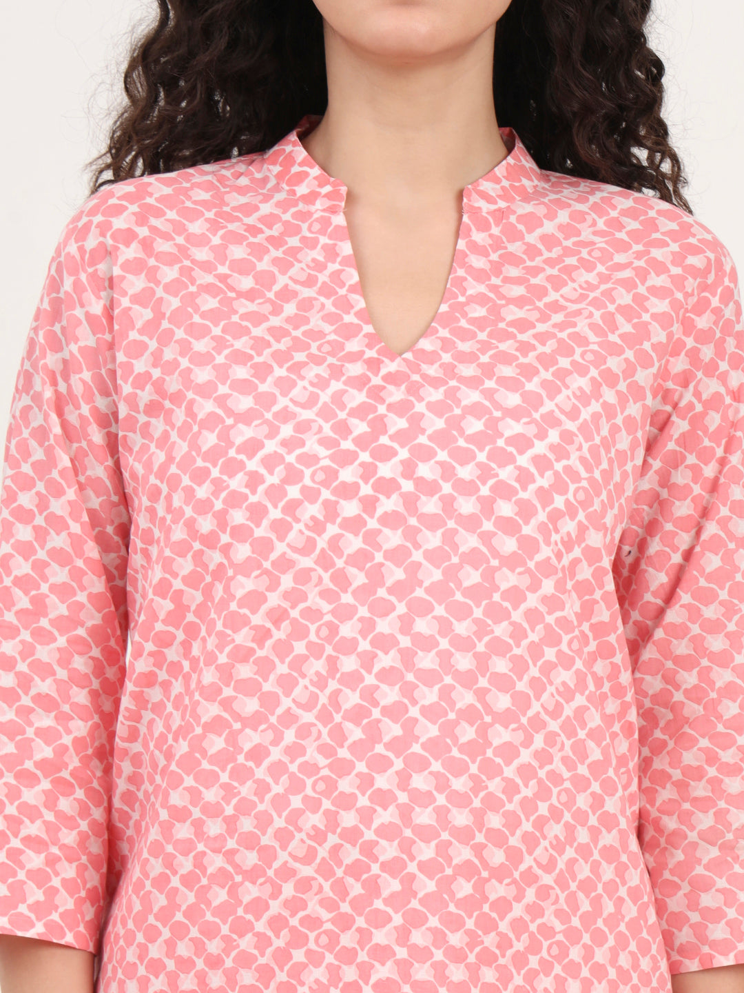 Pink Printed Cotton Coords